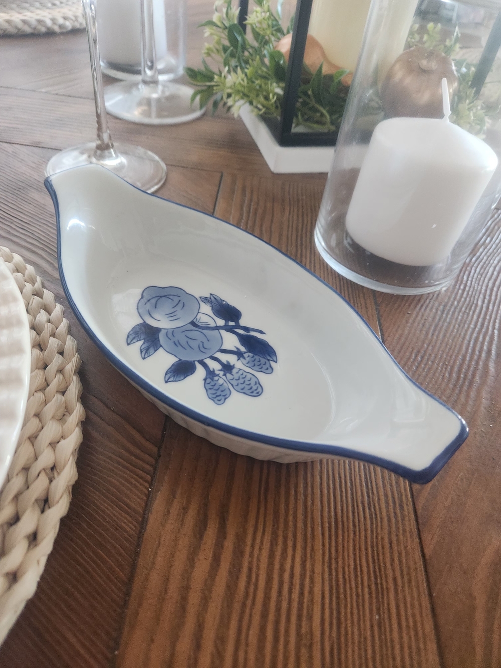 Blue & White Ceramic Serving Dish - Home Dining